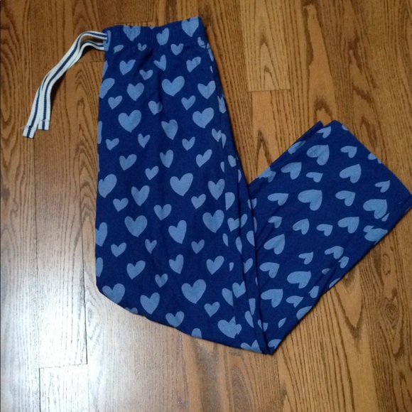 Gap Men's Unisex Blue Heart Pajama Pants - Picture 2 of 9
